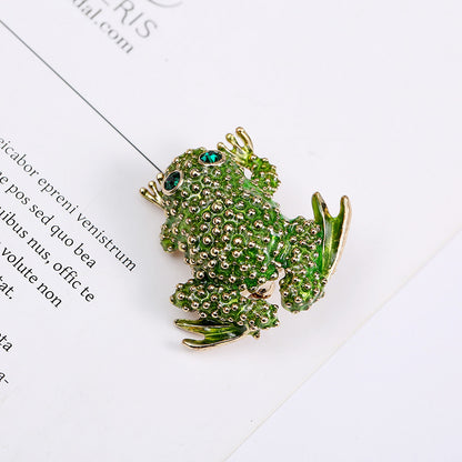 Funny Animal Alloy Enamel Inlay Artificial Gemstones Women'S Brooches