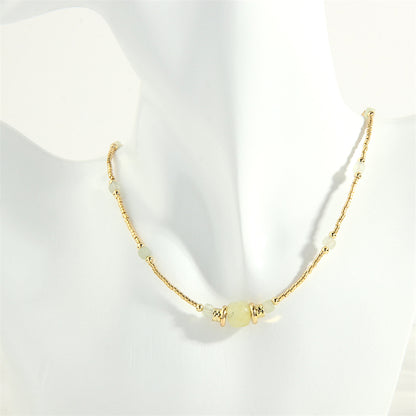 Simple Style Round Copper 18k Gold Plated Choker In Bulk