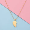 Simple Style Heart Shape Titanium Steel Necklace