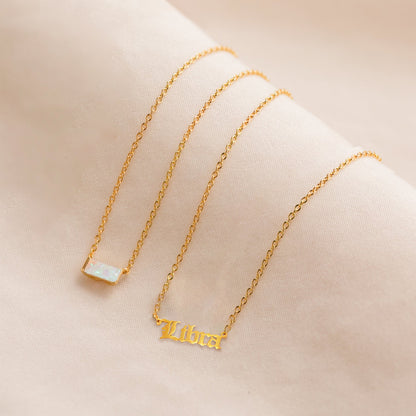 Simple Style Streetwear Geometric Constellation Stainless Steel Plating Inlay Zircon 18k Gold Plated Pendant Necklace