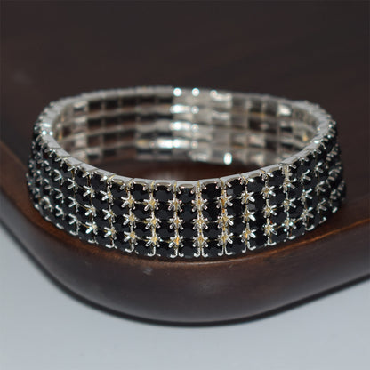 Luxurious Circle Alloy Plating Rhinestones Bracelets