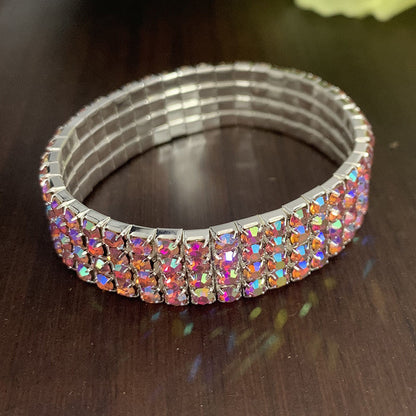 Luxurious Circle Alloy Plating Rhinestones Bracelets