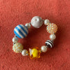 Fashion Geometric Arylic Alloy Inlay Artificial Pearls Bracelets