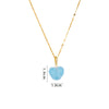 Sweet Heart Shape Plastic Titanium Steel Copper Plating Women's Pendant Necklace