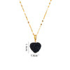 Sweet Heart Shape Plastic Titanium Steel Copper Plating Women's Pendant Necklace