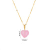 Sweet Heart Shape Plastic Titanium Steel Copper Plating Women's Pendant Necklace