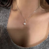 Simple Style Round Sterling Silver Beaded Pendant Necklace