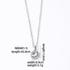 Hip-hop Vintage Style Simple Style Square Stainless Steel Alloy Plating Inlay Zircon Silver Plated Pendant Necklace