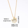 Hip-hop Vintage Style Simple Style Fox Copper Plating Inlay Zircon Gold Plated Pendant Necklace