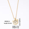 Hip-hop Vintage Style Simple Style Fox Copper Plating Inlay Zircon Gold Plated Pendant Necklace