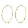 1 Pair Exaggerated Streetwear Shiny Star Inlay Copper Rhinestones Hoop Earrings