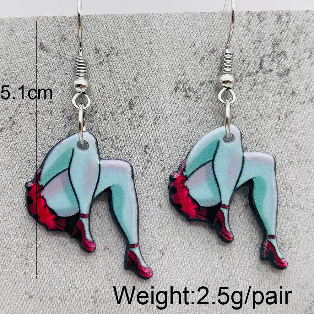 1 Pair Cartoon Style Cartoon Character Arylic Drop Earrings