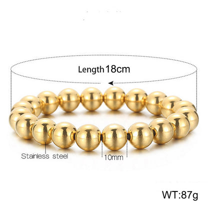 Simple Style Geometric Titanium Steel Bracelets Plating Stainless Steel Bracelets