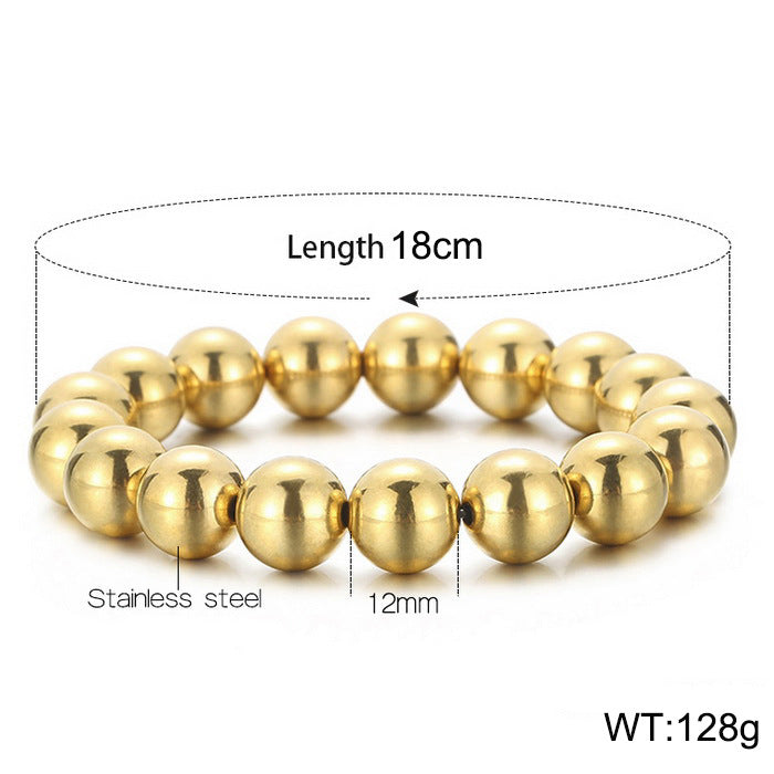 Simple Style Geometric Titanium Steel Bracelets Plating Stainless Steel Bracelets