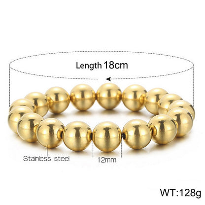 Simple Style Geometric Titanium Steel Bracelets Plating Stainless Steel Bracelets