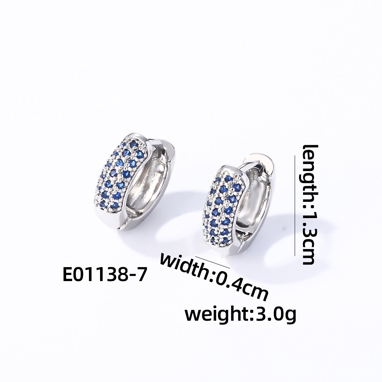 1 Pair Casual Modern Style Round Inlay Copper Zircon Earrings