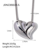 Ig Style Heart Shape Stainless Steel Plating 18k Gold Plated Necklace