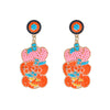 1 Pair Exaggerated Funny Novelty Pumpkin Alloy Drop Earrings