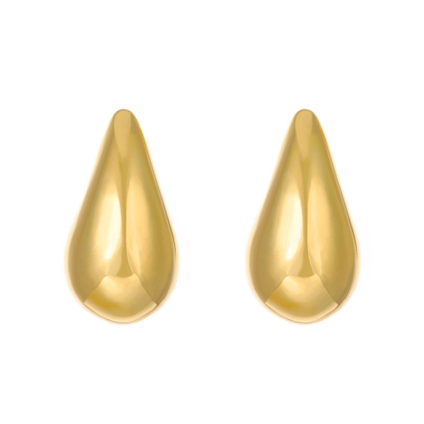 1 Pair Vintage Style Simple Style Water Droplets Plating Alloy 14k Gold Plated Silver Plated Ear Studs