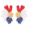 Elegant Vintage Style Sweet Flower Alloy Enamel Women'S Ear Studs