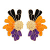 Elegant Vintage Style Sweet Flower Alloy Enamel Women'S Ear Studs