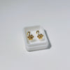 1 Pair Sweet Cross Heart Shape Plating Titanium Steel Ear Studs