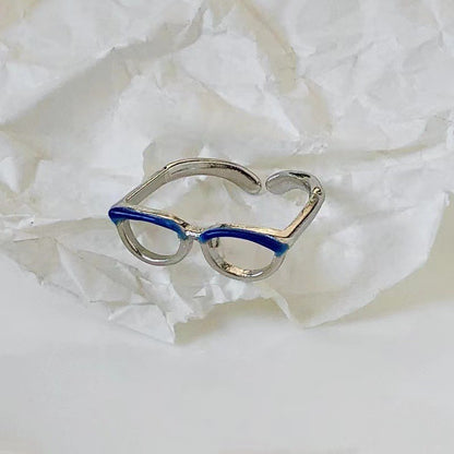 Novelty Glasses Metal Wholesale Open Rings