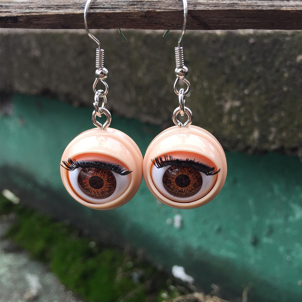 1 Pair Funny Eye Arylic Drop Earrings