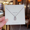 Sweet Animal Titanium Steel Artificial Diamond Pendant Necklace In Bulk