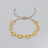 Basic Geometric 18k Gold Plated Soft Clay Copper Wholesale Bracelets