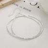 Lady Solid Color Sterling Silver Shell Plating Necklace