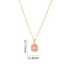 Simple Style Cartoon Character Heart Shape Bow Knot Copper Inlay Zircon Pendant Necklace