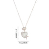 Simple Style Cartoon Character Heart Shape Bow Knot Copper Inlay Zircon Pendant Necklace