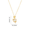 Simple Style Cartoon Character Heart Shape Bow Knot Copper Inlay Zircon Pendant Necklace