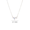 Simple Style Cartoon Character Heart Shape Bow Knot Copper Inlay Zircon Pendant Necklace