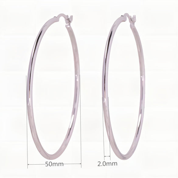 1 Pair Simple Style Geometric Solid Color Plating Sterling Silver White Gold Plated Gold Plated Earrings