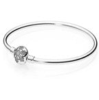 Casual Solid Color Sterling Silver Plating Bangle