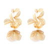 1 Pair Vintage Style Flower Plating Alloy Gold Plated Ear Studs