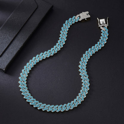 Hip-hop Necklace Alloy Inlay Rhinestones Men's Necklace