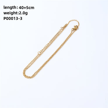 Ig Style Simple Style Universe Starry Sky Stainless Steel Copper Plating Inlay Zircon Gold Plated Charms Necklace