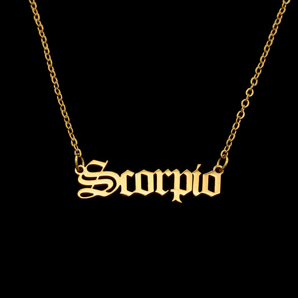 Classic Style Constellation Stainless Steel Necklace In Bulk