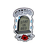 Simple Style Tombstone Alloy Enamel Unisex Brooches