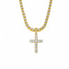 Hip-hop Cross Alloy Inlay Zircon Men's Necklace Pendant