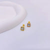 1 Pair Simple Style Heart Shape Plating Titanium Steel Ear Studs
