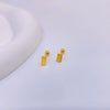 1 Pair Simple Style Heart Shape Plating Titanium Steel Ear Studs