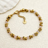 Retro Round Gold Plated Stainless Steel Wholesale Bracelets