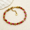 Retro Round Gold Plated Stainless Steel Wholesale Bracelets