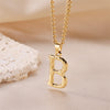 Sweet Simple Style Artistic Letter Stainless Steel Plating 18k Gold Plated Pendant Necklace