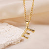 Sweet Simple Style Artistic Letter Stainless Steel Plating 18k Gold Plated Pendant Necklace