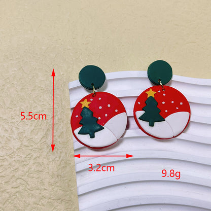 1 Pair Modern Style Cartoon Handmade Soft Clay Drop Earrings